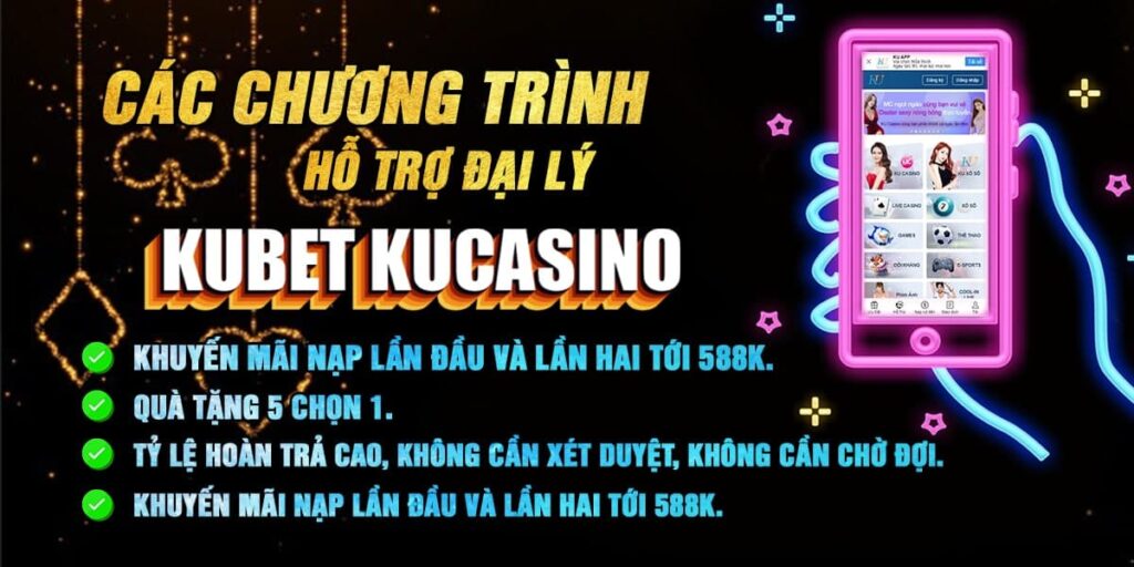 Ngập tràn ưu đãi dành riêng đại lý Kubet